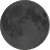 The moon at 2% visibility