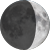 The moon at 28% visibility