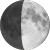 The moon at 58% visibility