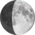 The moon at 66% visibility