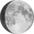 The moon at 86% visibility