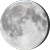 The moon at 96% visibility
