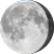 The moon at 90% visibility