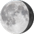 The moon at 86% visibility