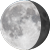 The moon at 82% visibility