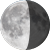 The moon at 60% visibility