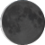 The moon at 4% visibility